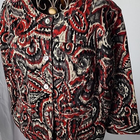 3/4 Sleeve Jacket With Mother Of Pearl Buttons Size 16 - Picture 3 of 9